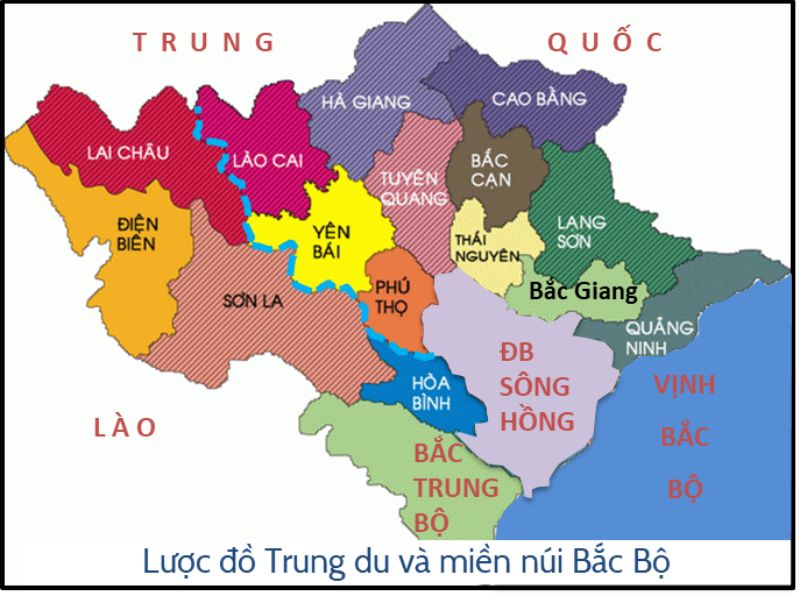 Bản đồ các vùng kinh tế Việt Nam